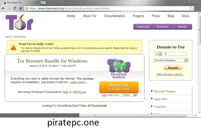 Tor Browser Bundle download Windows 7
