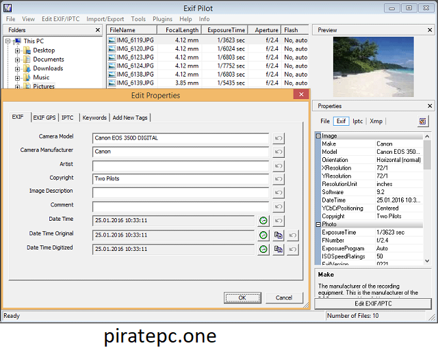 Exif Pilot Batch Editing Plugin Download 