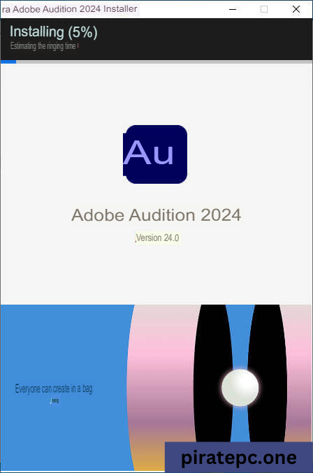 The full installation instructions and free download for Adobe Audition 2024 with permanent enabled