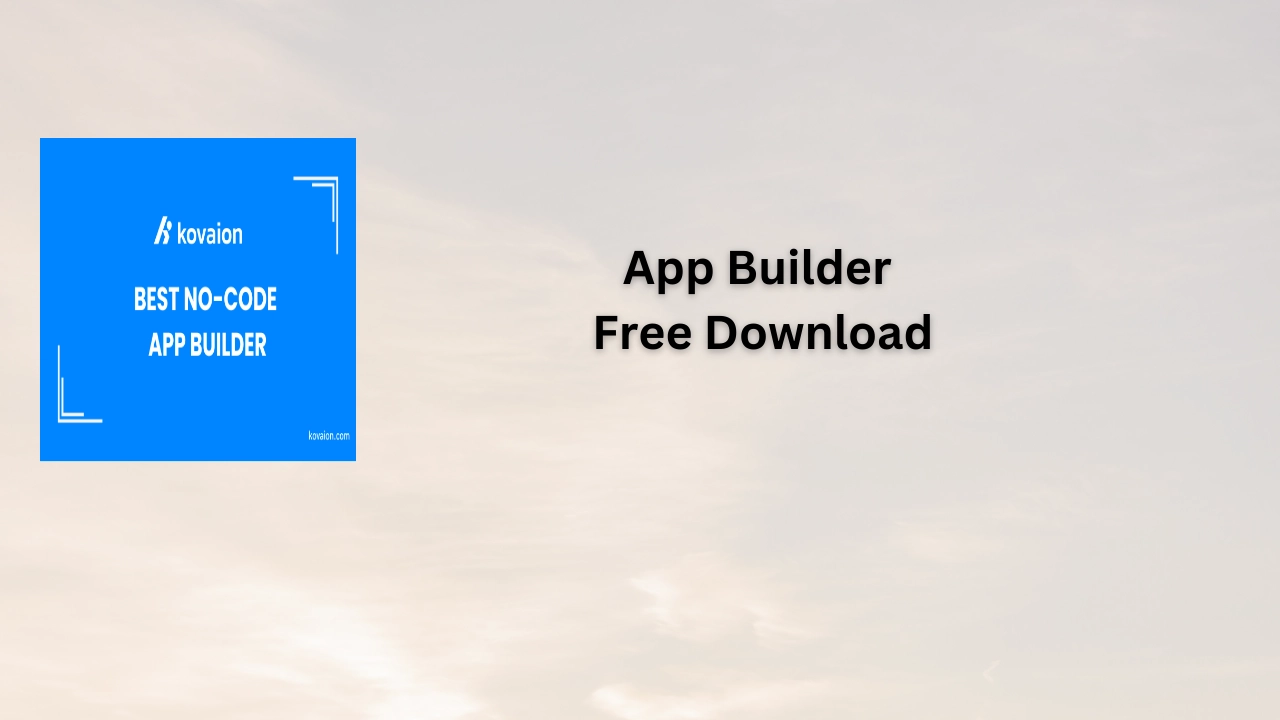 App Builder Free Download