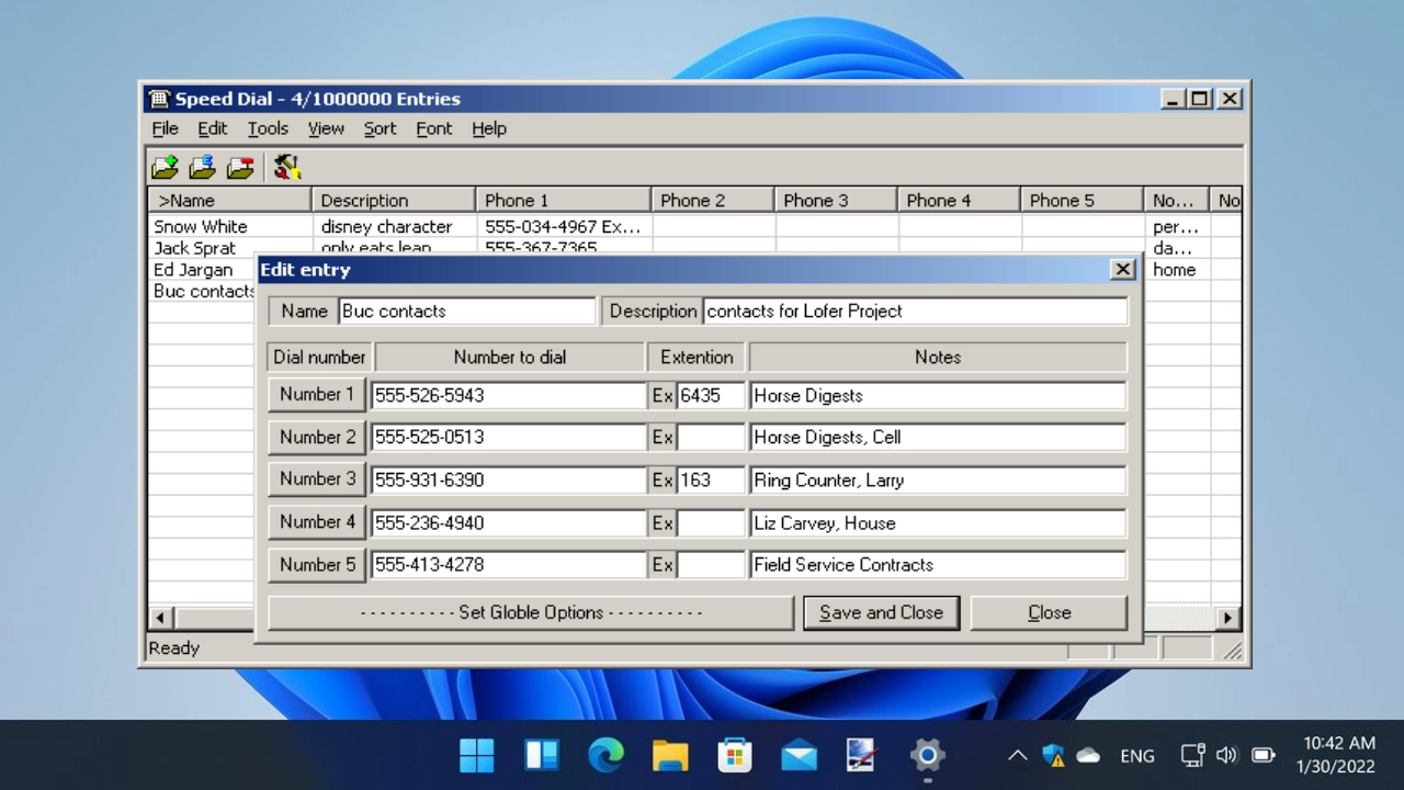 ElectraSoft Speed Dial For PC Portable And Multilingual