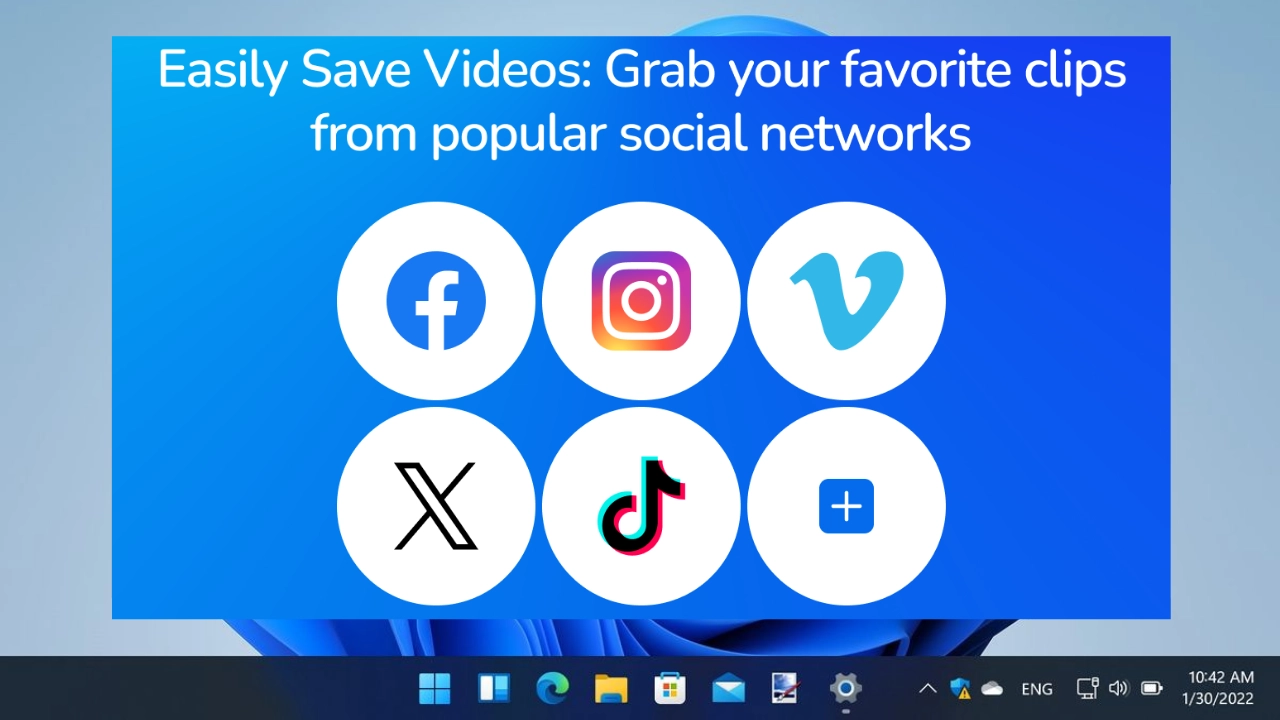 Social Media Downloader Download gratuito da versão mais recente para PC portátil e multilíngue