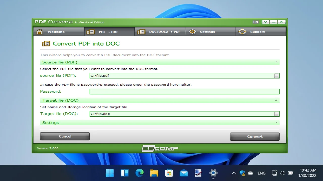 PDF Conversa Professional For PC Portable And Multilingual