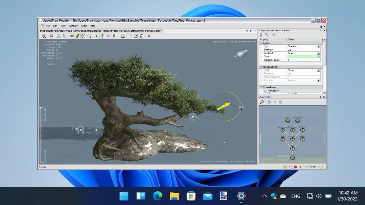 SpeedTree Modeler For PC Portable And Multilingual