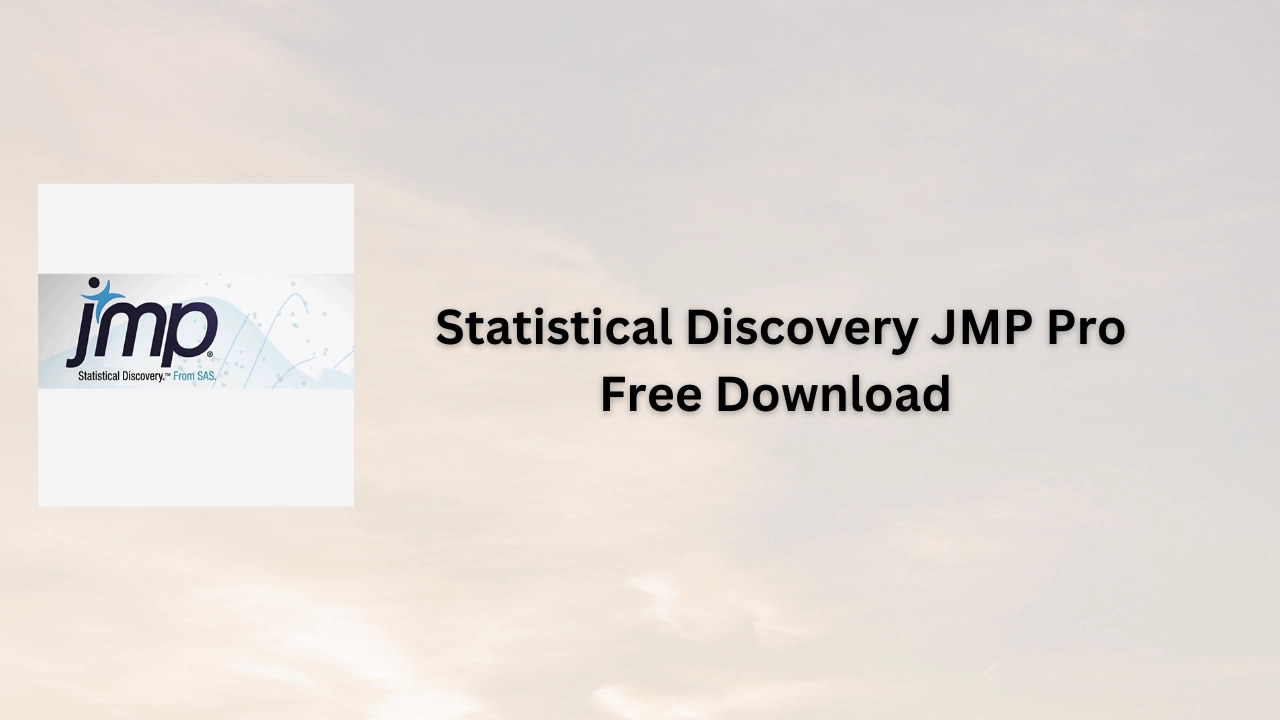 Statistical Discovery JMP Pro Free Download