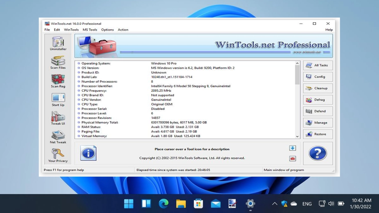 WinTools.one Professional For PC Portable And Multilingual