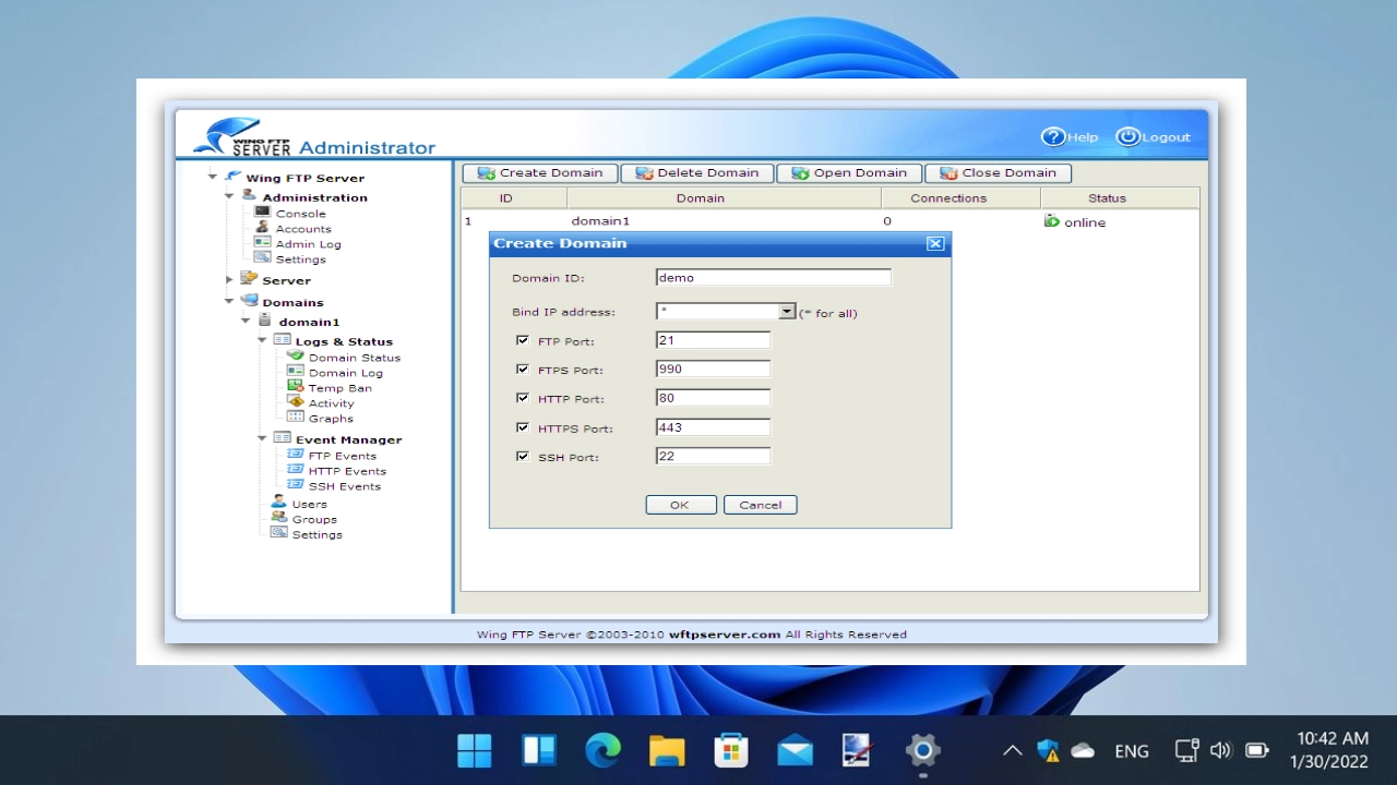 Wing FTP Server Corporate For PC Portable And Multilingual