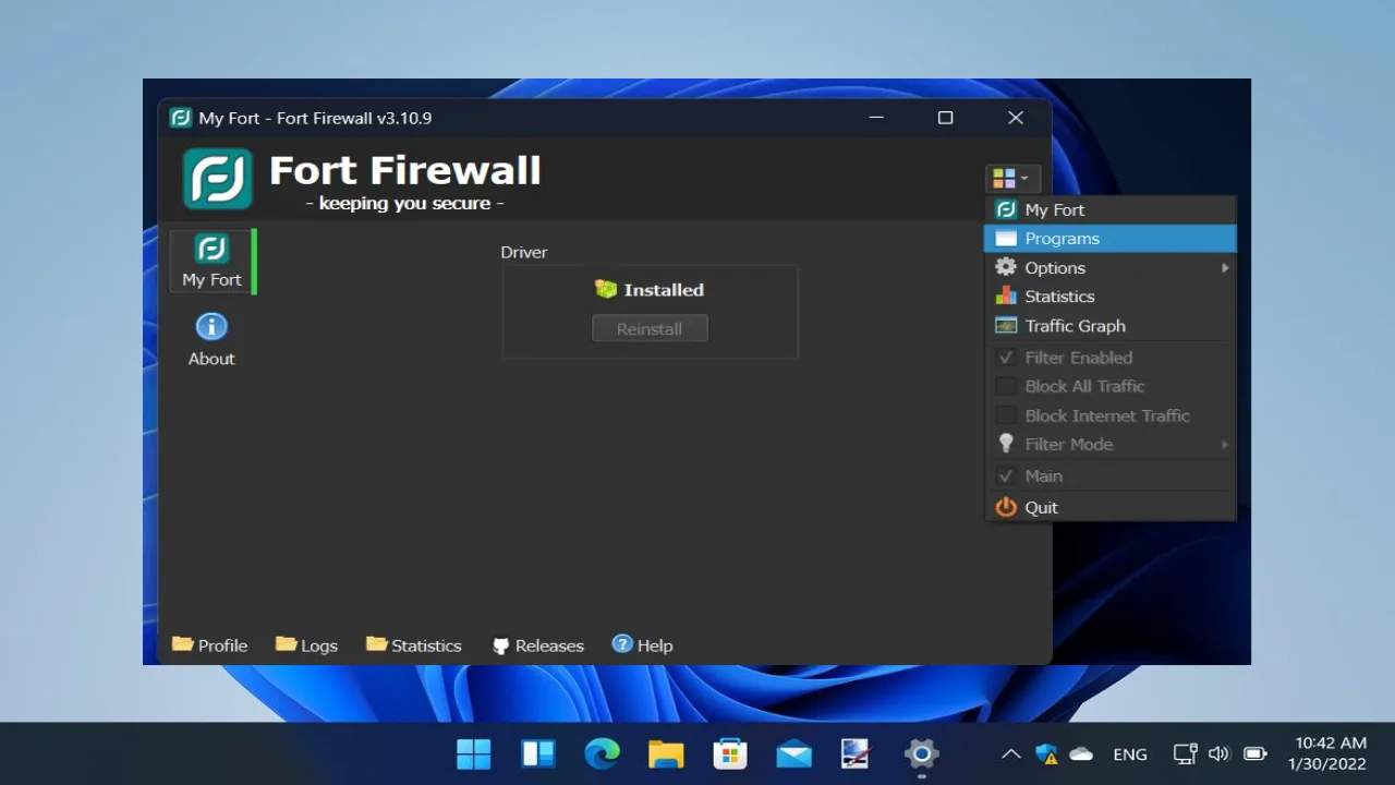 Fort Firewall For PC Portable And Multilingual