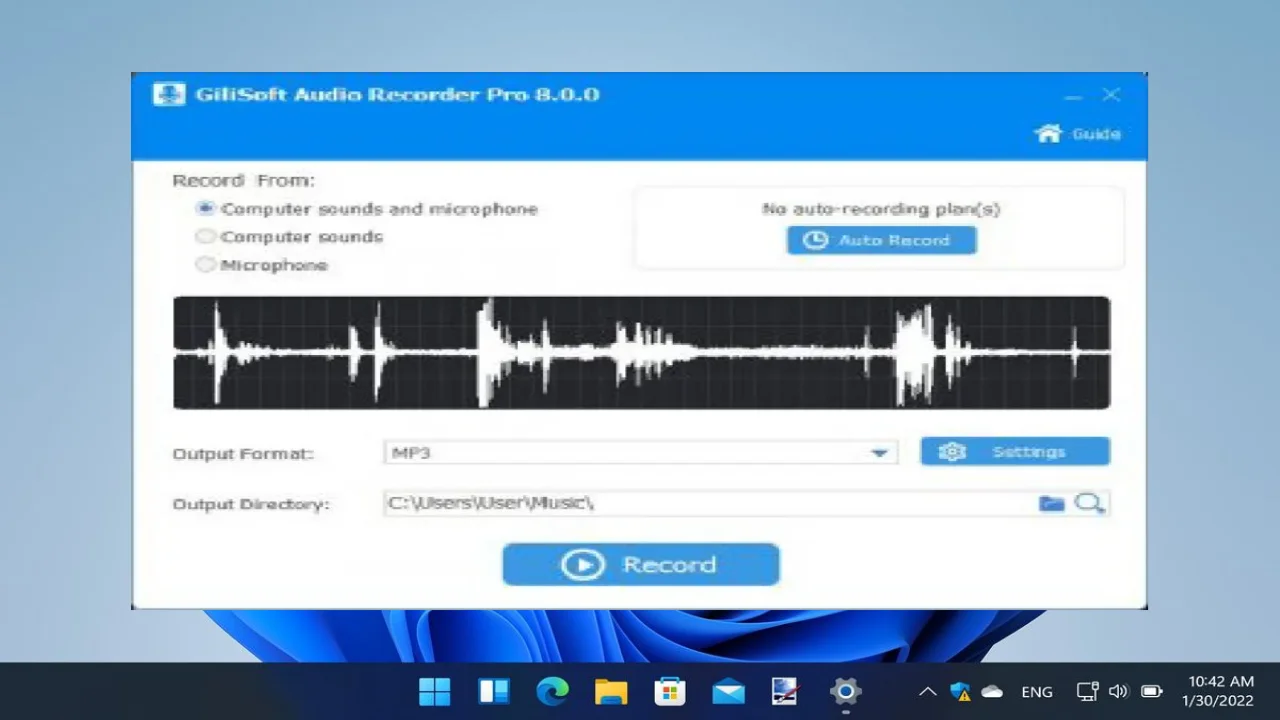 GiliSoft Audio Recorder Pro For PC Portable And Multilingual