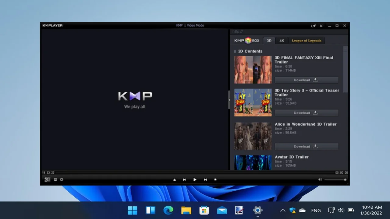 The KMPlayer For PC Portable And Multilingual