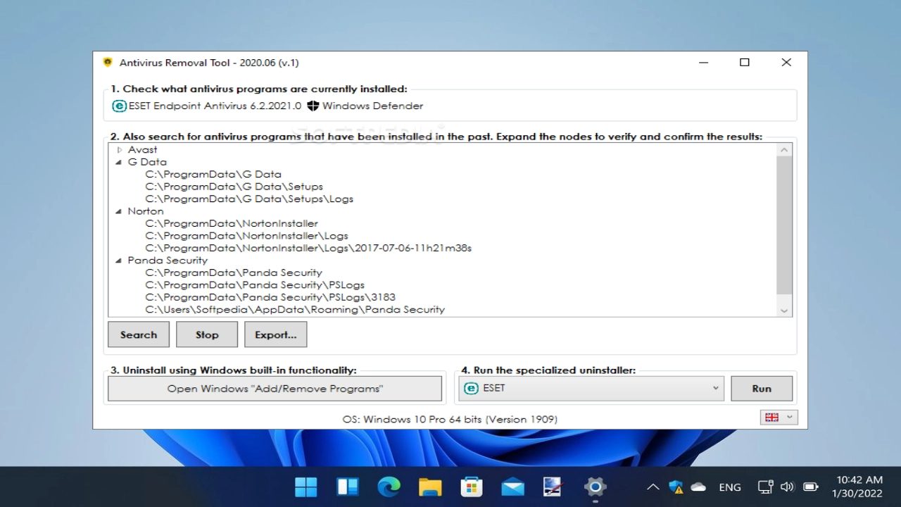 Antivirus Removal Tool For PC Portable And Multilingual