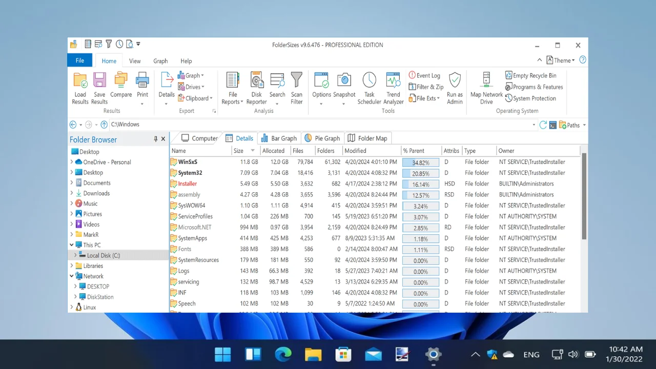 Key Metric FolderSizes For PC Portable And Multilingual