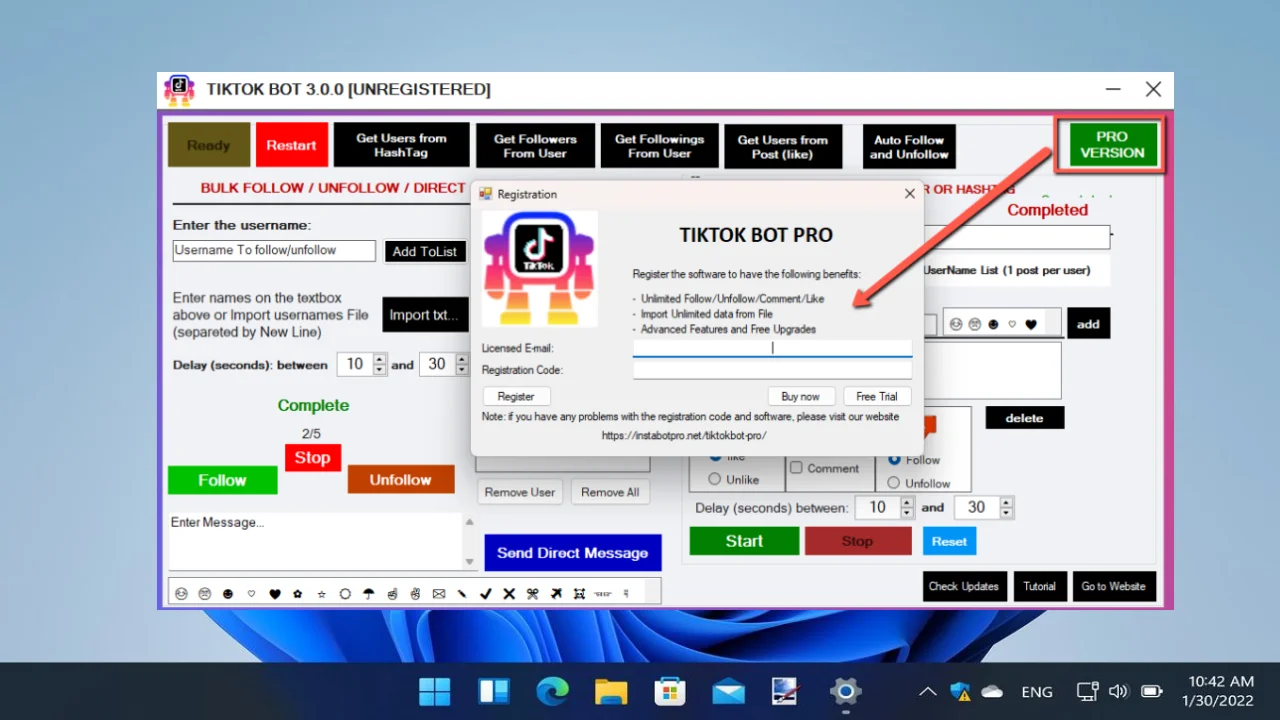 TikTok Bot Pro for OneNote Full Version For PC Portable And Multilingual