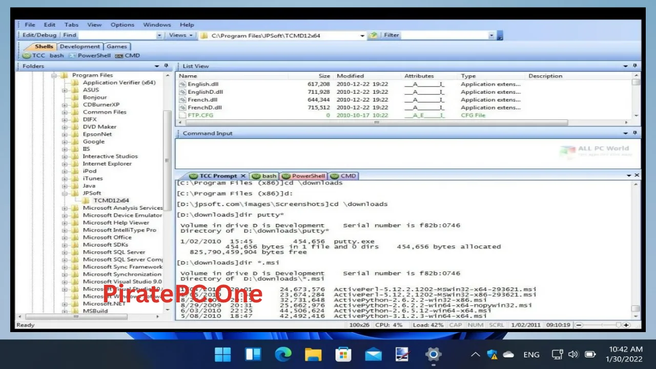JP Software Take Command For PC Portable And Multilingual