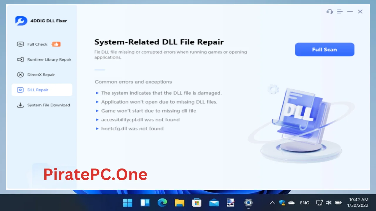 4DDiG DLL Fixer Full Version For PC