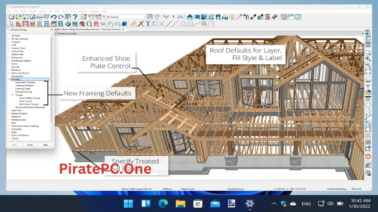 Chief Architect Premier X17 For PC Portable And Multilingual