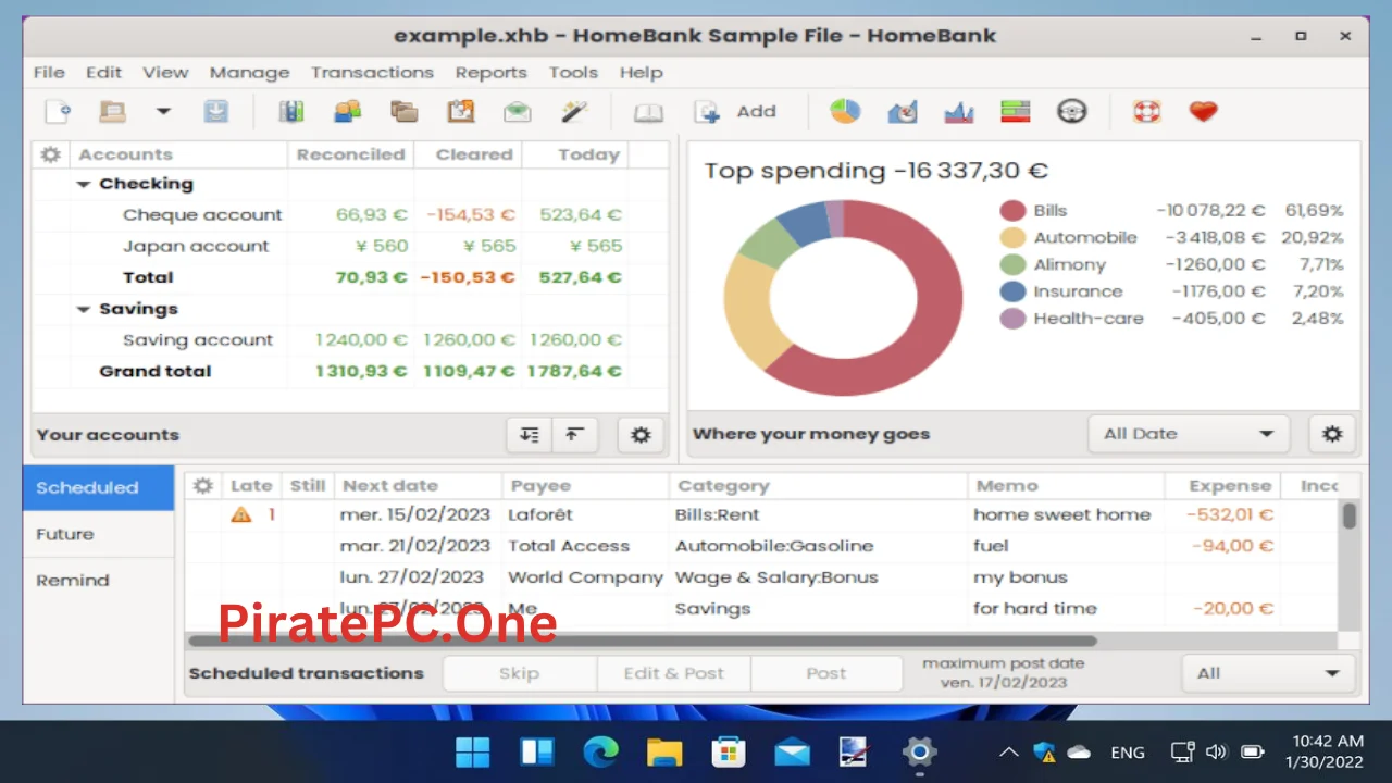 HomeBank For PC Portable And Multilingual