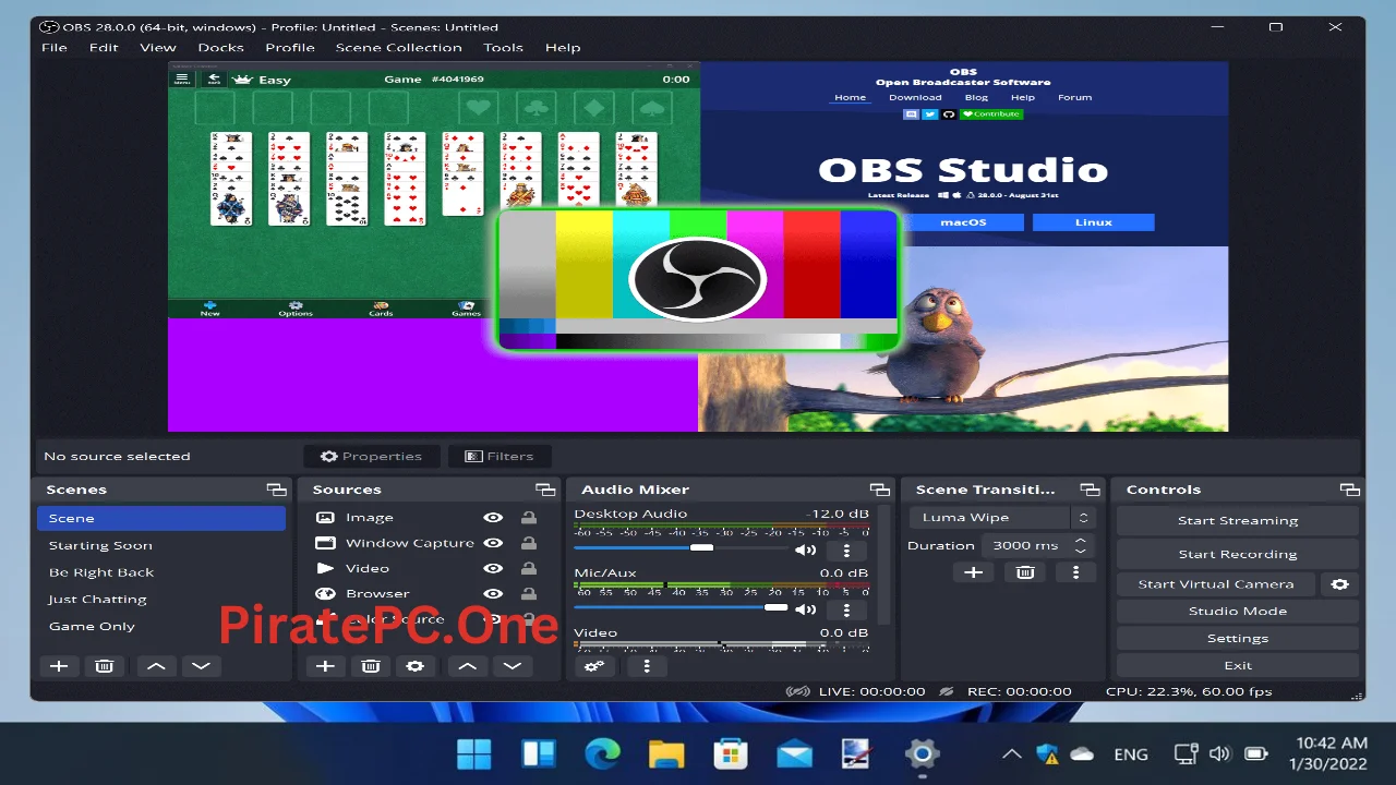OBS Studio For PC Portable And Multilingual