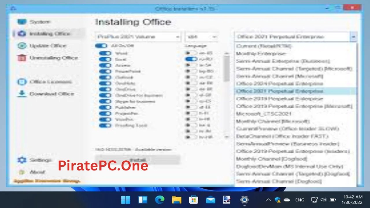 Office Installer Plus For PC Portable And Multilingual