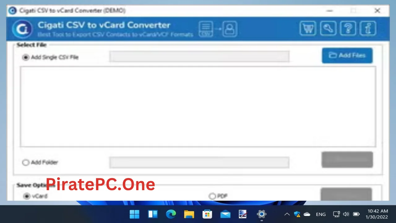 VovSoft CSV to VCF Converter Full Version For PC