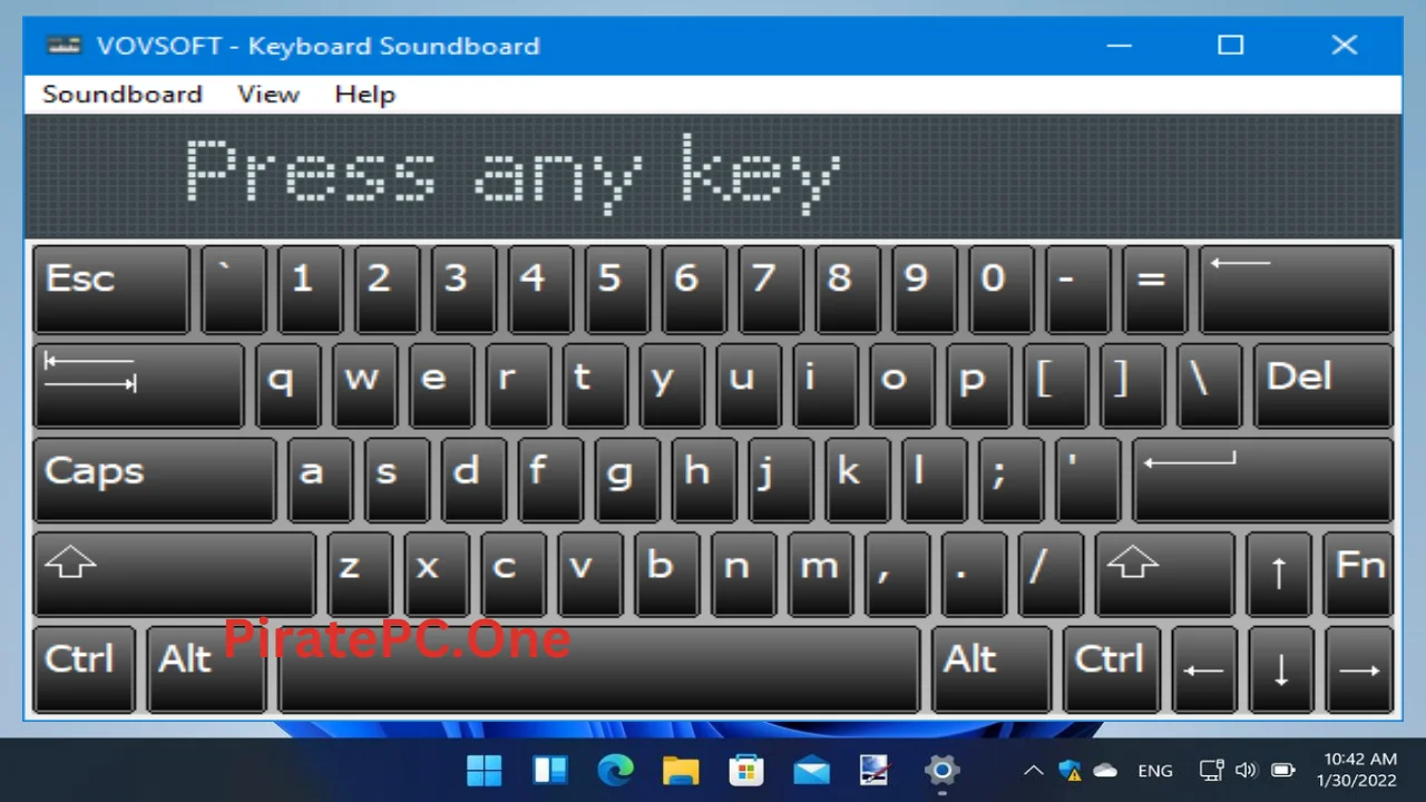 VovSoft Keystroke Visualizer For PC Portable And Multilingual