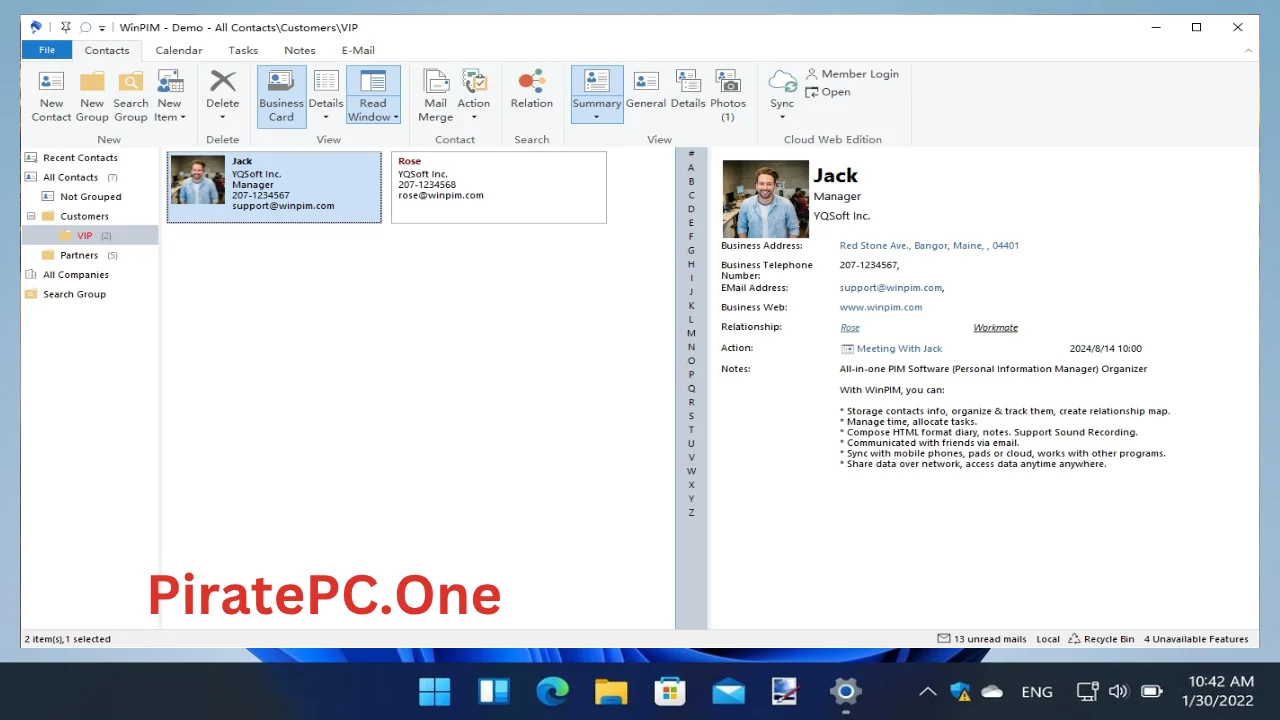 WinPIM Business Full Version For PC