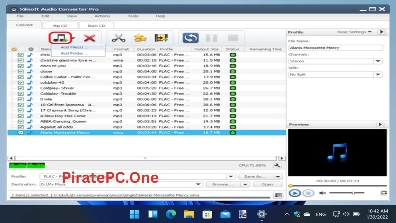 Xilisoft Audio Converter Pro For PC Portable And Multilingual