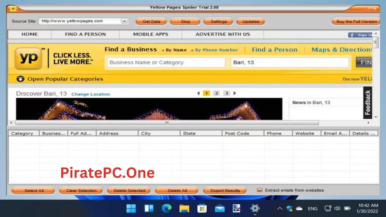 Yellow Leads Extractor For PC Portable And Multilingual