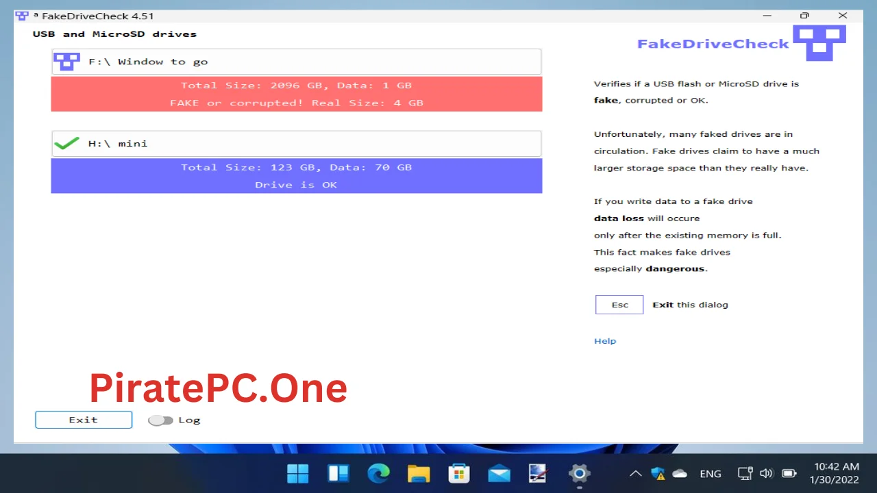 FakeDriveCheck For PC Portable And Multilingual