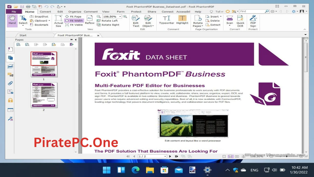 Foxit PDF Editor Pro Full Version For PC