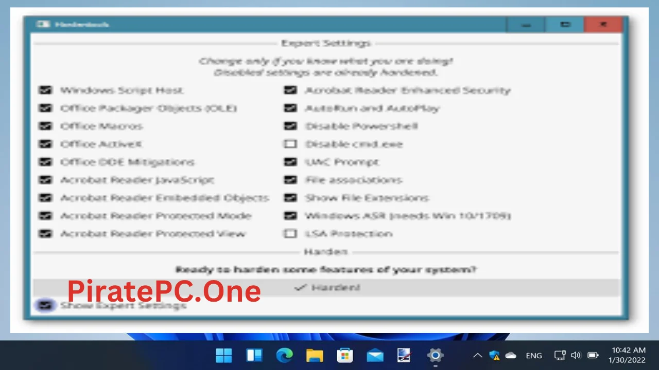 Hardentools For PC Portable And Multilingual