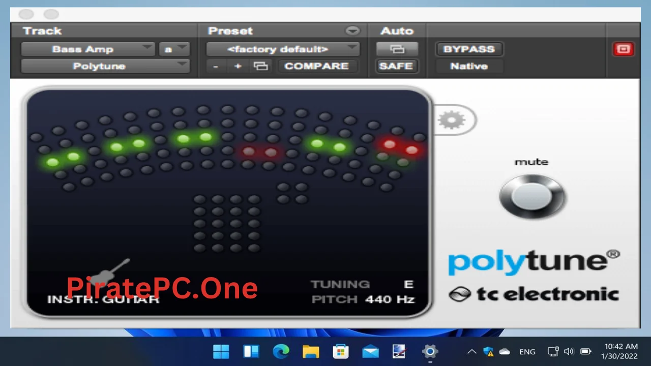 TC Electronic Polytune For PC Portable And Multilingual