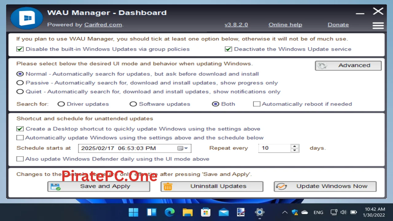 WAU Manager (Windows Automatic Updates) For PC Portable And Multilingual
