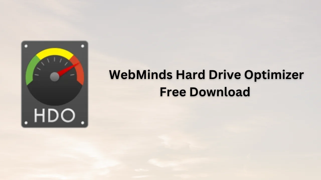 WebMinds Hard Drive Optimizer Serial Key
