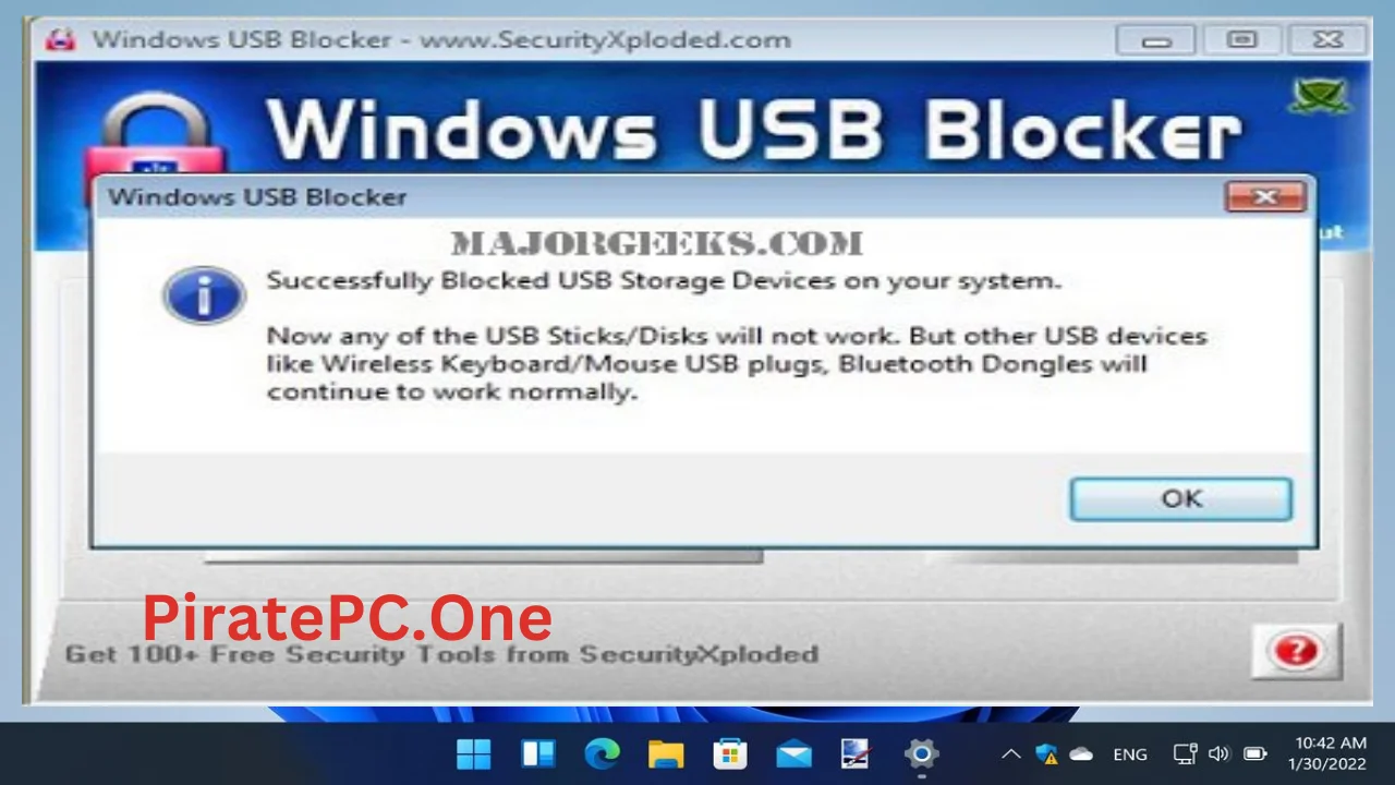 Windows USB Blocker For PC Portable And Multilingual