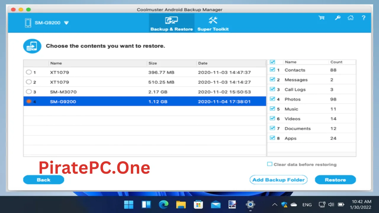 Coolmuster Android Backup Manager For PC Portable And Multilingual